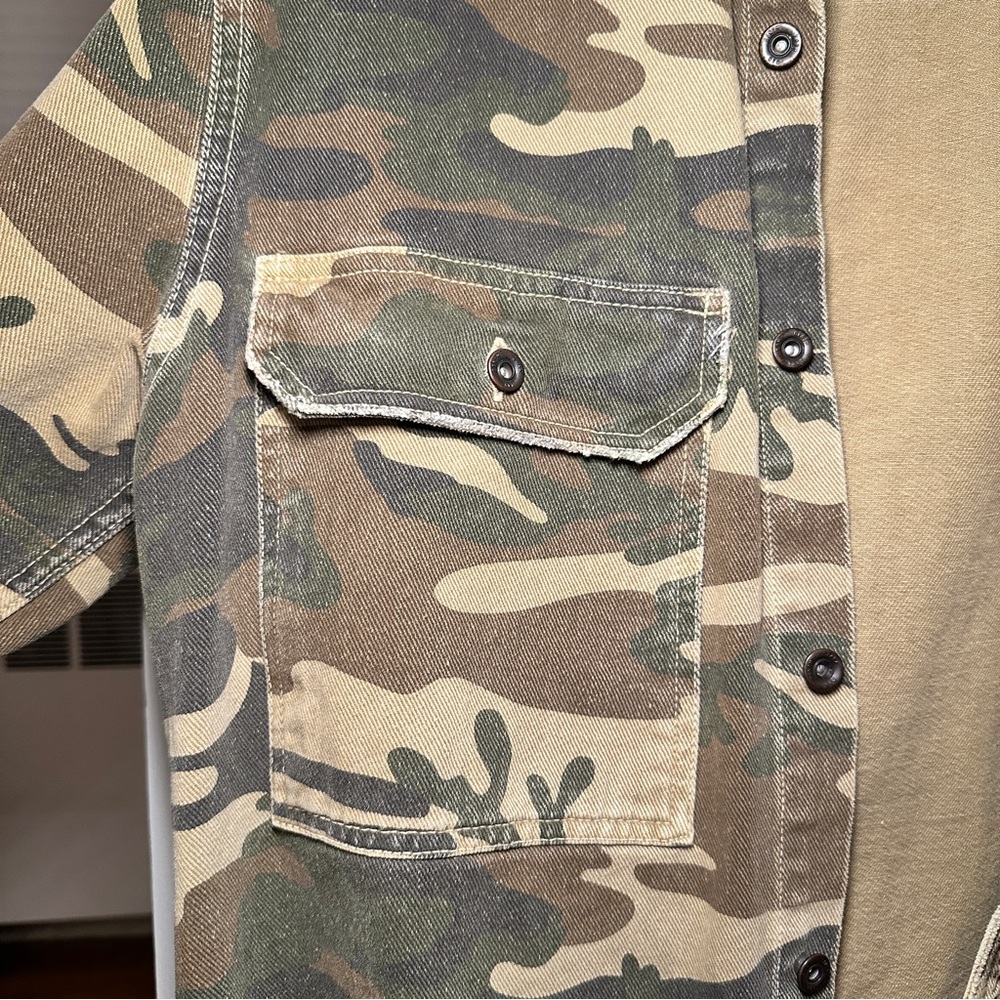 Zara Men's Green Camouflage Shirt Jacket - Picture 4 of 4